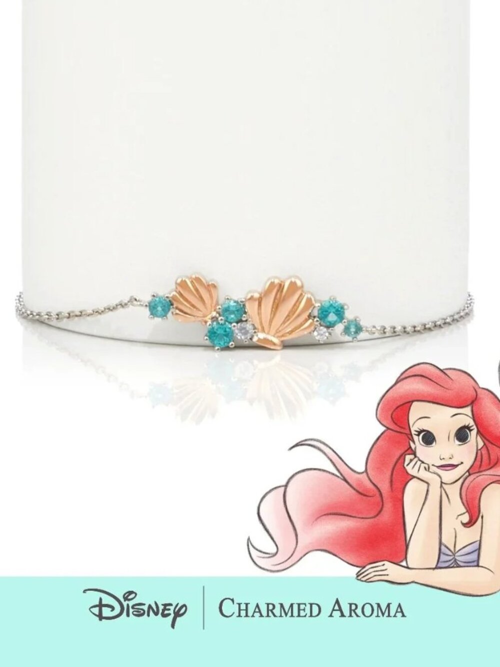 Charmed Aroma Official Disney Princess Ariel Bracelet - Little Mermaid